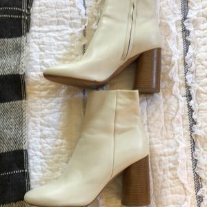 Vince booties - cream, size 40 (10 us)